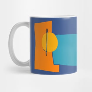 beutiful sunset summer scenery abstract artwork Mug